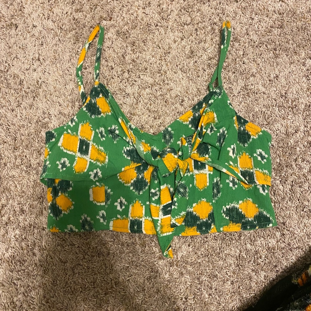 multi color aerie crop top